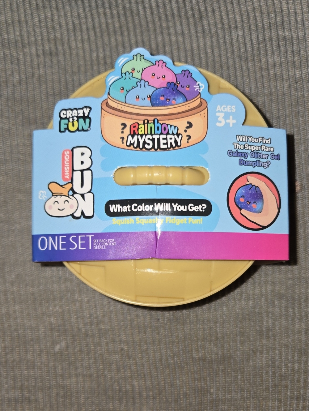 Bun Rainbow Mystery Squishy Toy - Glitter